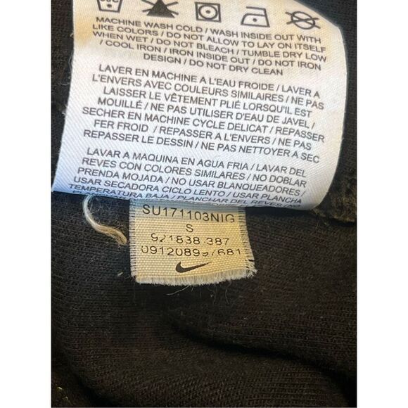 Nike Tech Small olive green Fleece Crewneck Black Rose sweatshirt unique - Picture 6 of 10